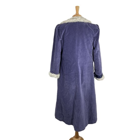 American Girl Dress like Your Doll Samantha's Holiday Purple Velvet Coat Size 14 - Picture 3 of 7